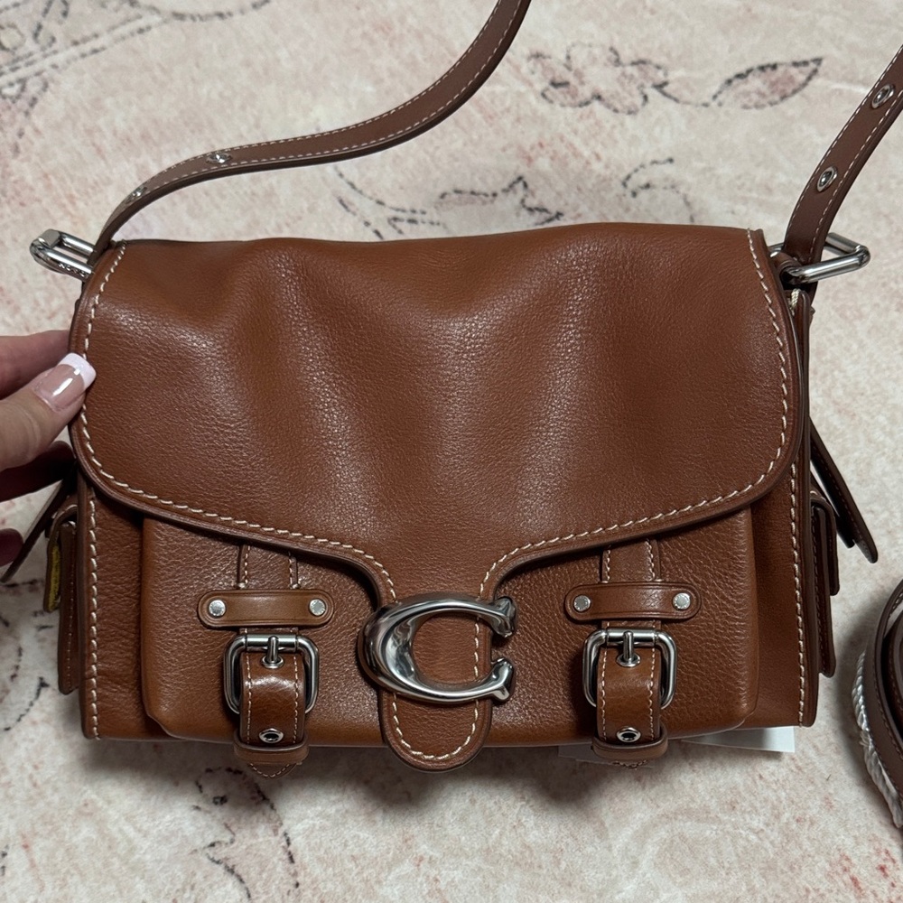 BNWT. Coach Western Tabby Leather Crossbody Bag